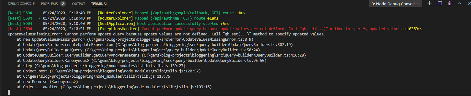 NestJs scaffold structure